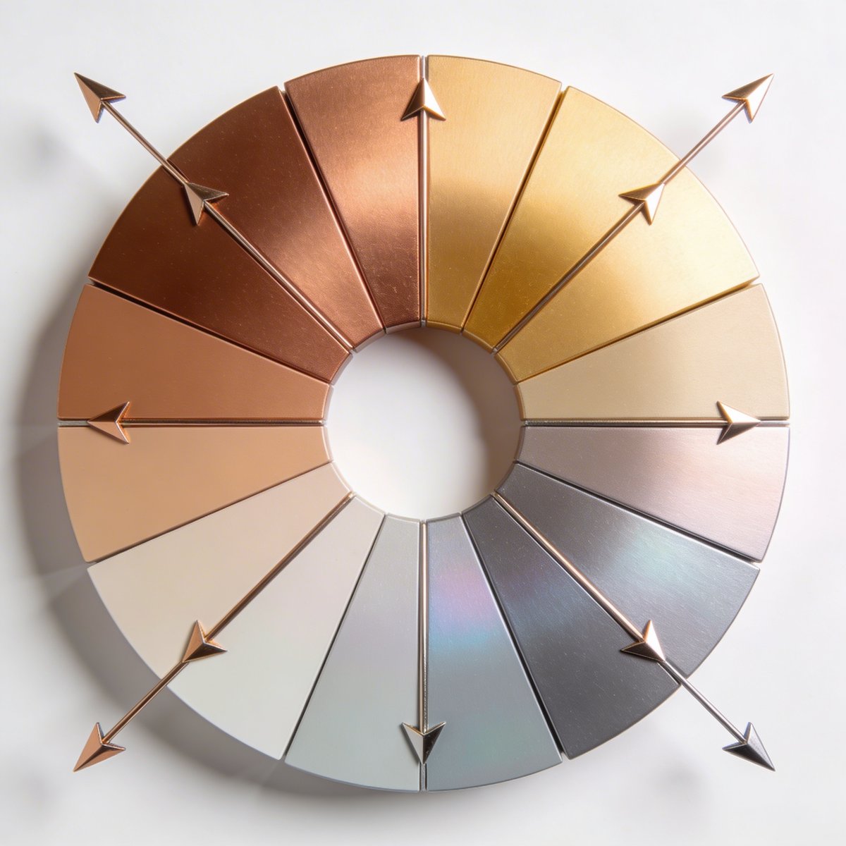 Colour wheel showing complementary tone modifiers in hair colour analysis