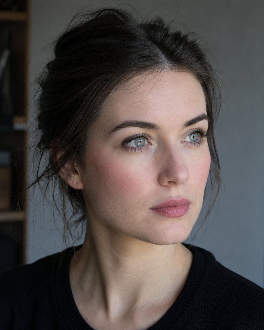 Typical physical characteristics of the Winter colour type: cool eyes, ash hair and cool-toned complexion